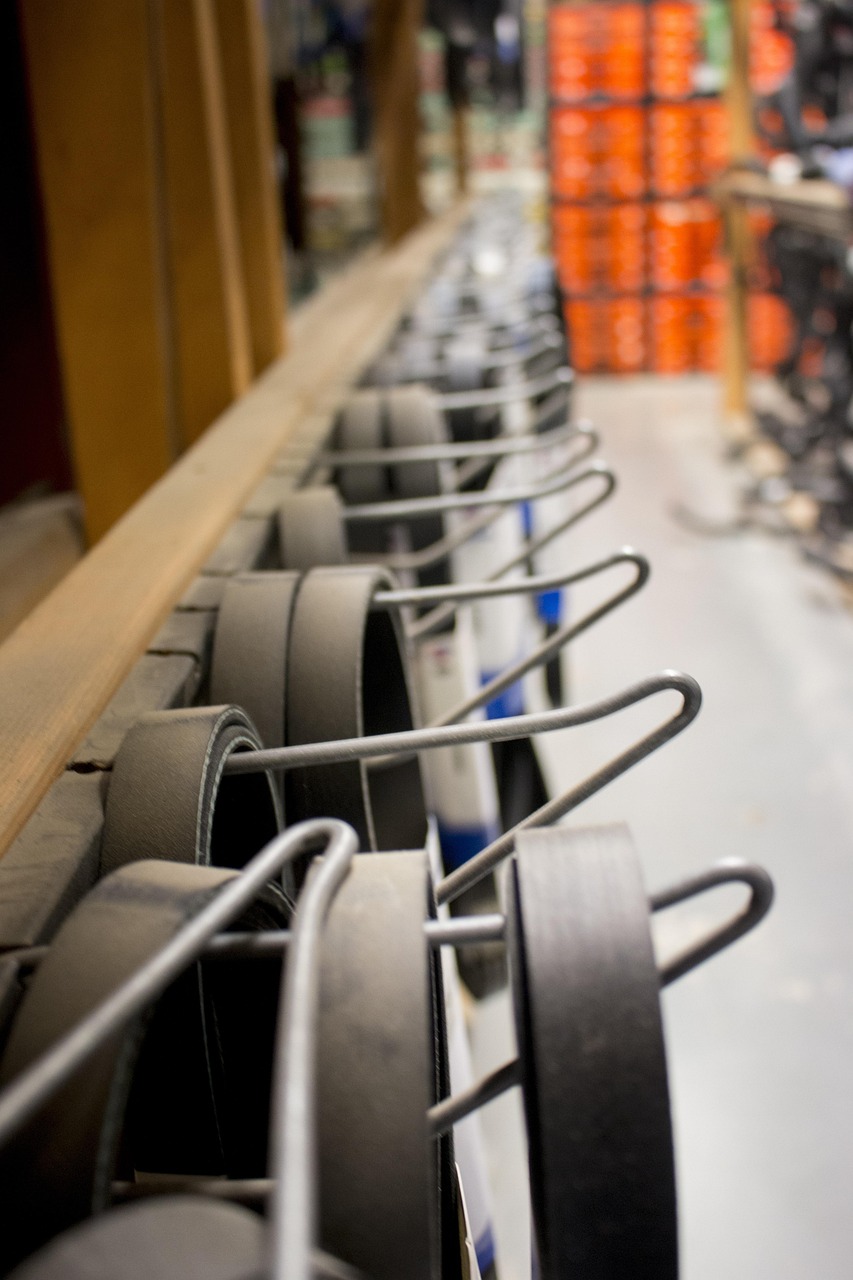 warehouse shelves auto parts
